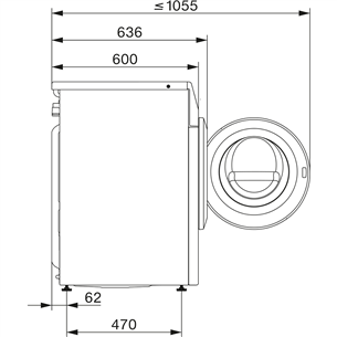 Skalbimo mašina Miele WEI875WCS, PWash & TDos, 9 kg, gylis 60 cm, 1600 rpm