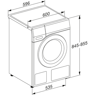 Skalbimo mašina Miele WEI875WCS, PWash & TDos, 9 kg, gylis 60 cm, 1600 rpm