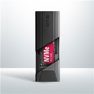 SSD dėklas Axagon EEM2-GTS Thin Screwless Box, USB-C, NVME M.2, black