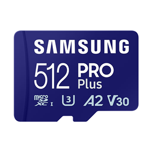 Atminties kortelė Samsung PRO Plus, 2023, microSDXC, 512 GB