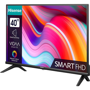 Hisense A4K, 40", Full HD, LED LCD, black - TV