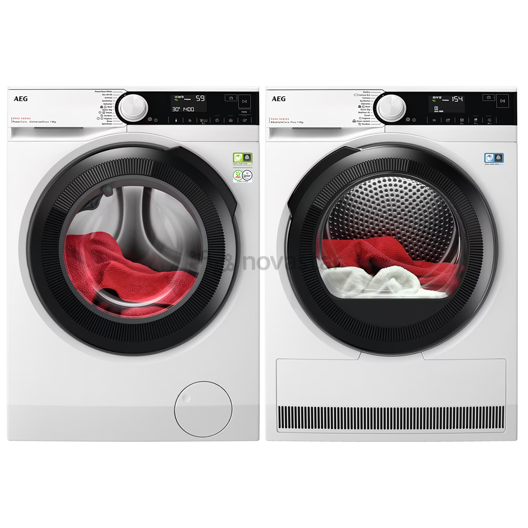 AEG 9 kg + 8 kg - Washing machine + Clothes dryer