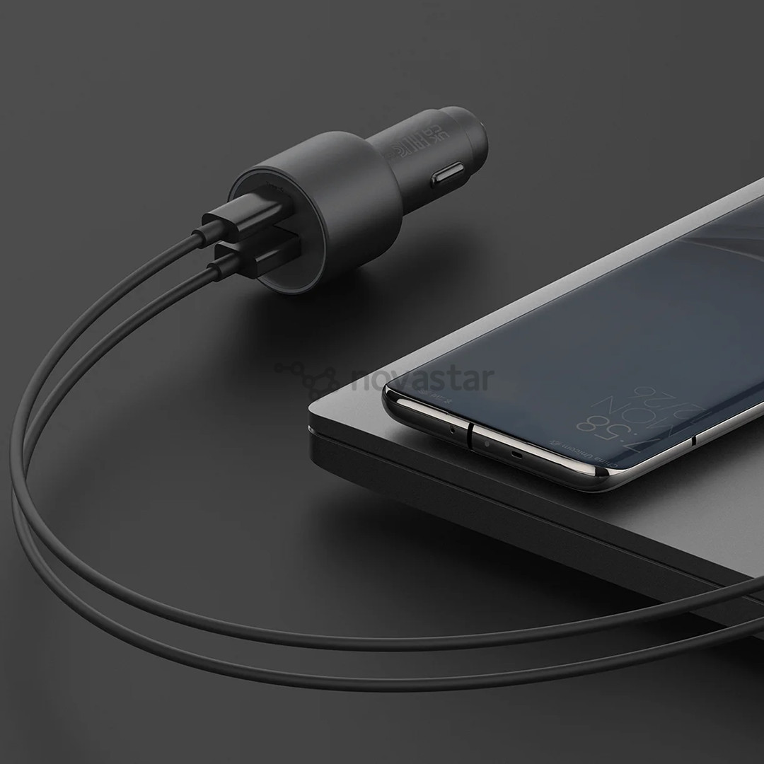 Xiaomi 67 W Car Charger, USB-A, USB-C, juodas - Automobilinis įkroviklis