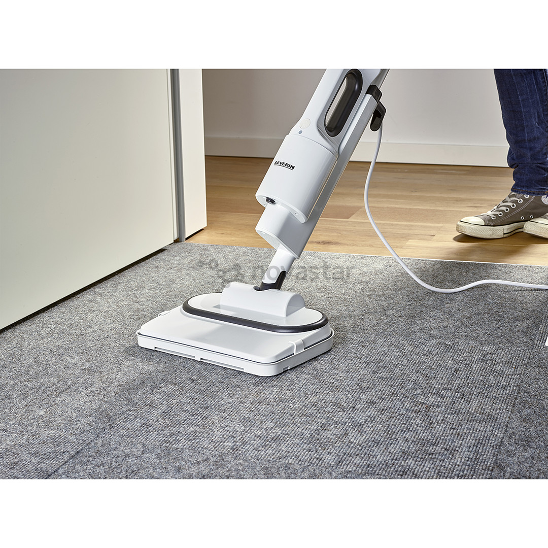 Severin SC 7142, 2-in-1, 1500 W, balta - Garų šluota