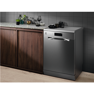 Electrolux 600 SatelliteClean, 14 place settings, stainless steel - Free standing dishwasher