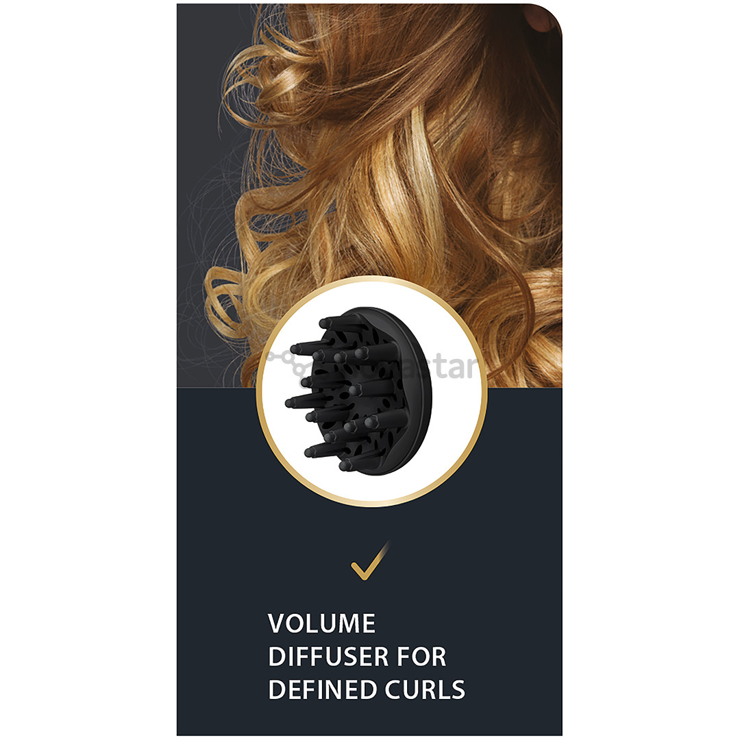 Rowenta Studio Dry Glow, 2100 W, juodas/rožinis - Plaukų džiovintuvas