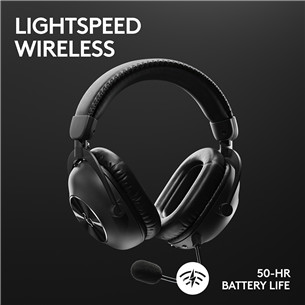 Logitech G PRO X 2, juodos - Belaidės ausinės