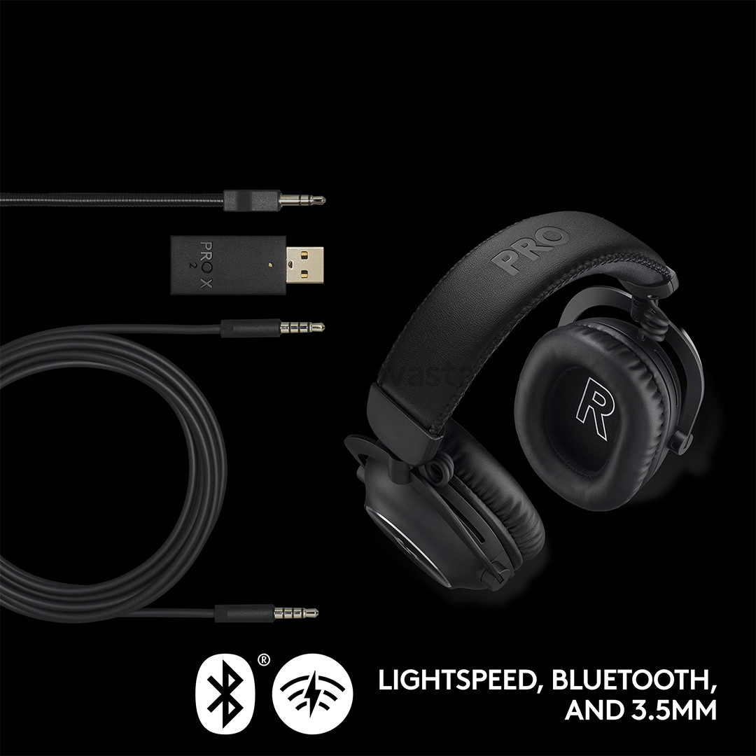 Logitech G PRO X 2, juodos - Belaidės ausinės