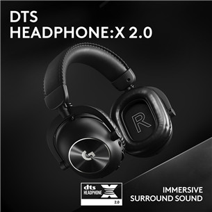 Logitech G PRO X 2, juodos - Belaidės ausinės