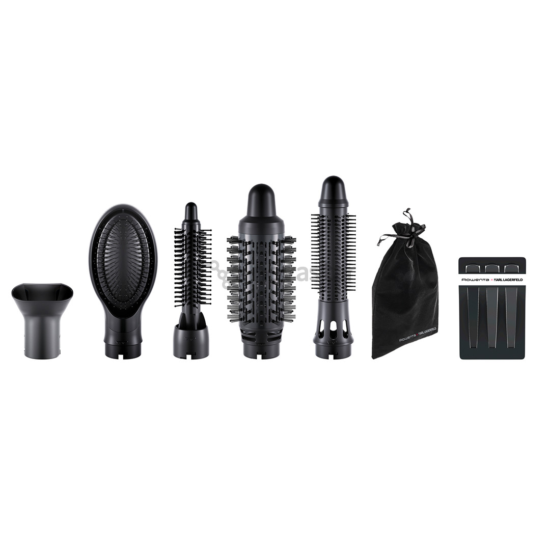 Rowenta x Karl Lagerfeld Express Style, 800 Вт, черный - Фен-щетка