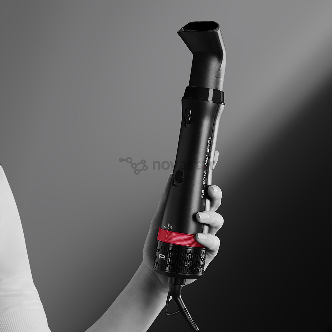 Rowenta x Karl Lagerfeld Express Style, 800 Вт, черный - Фен-щетка