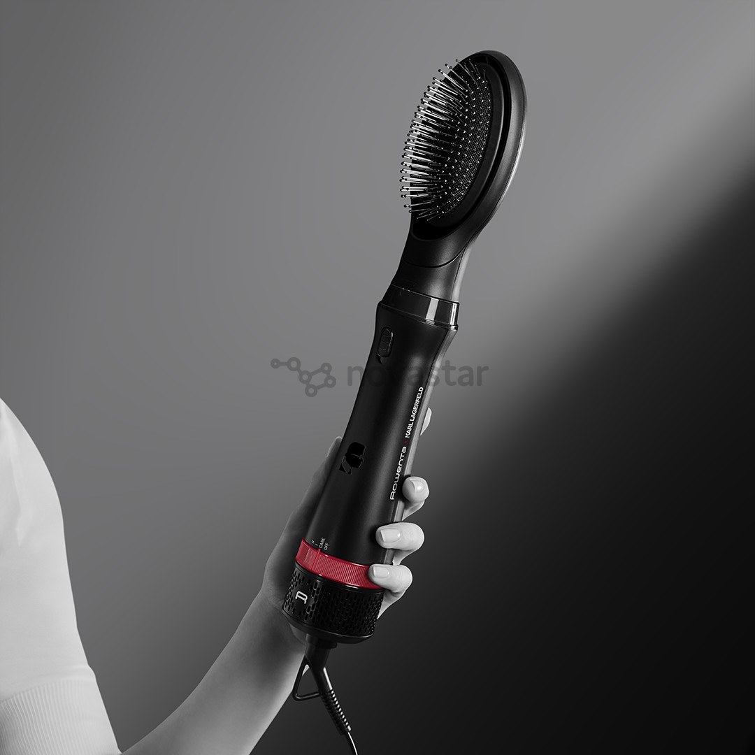 Rowenta x Karl Lagerfeld Express Style, 800 Вт, черный - Фен-щетка