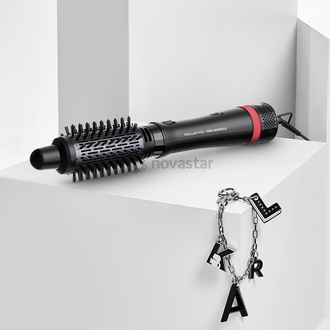 Rowenta x Karl Lagerfeld Express Style, 800 Вт, черный - Фен-щетка