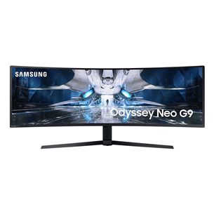 Monitorius Samsung Odyssey Neo G9, 49'', DQHD, 240 Hz, Mini LED, lenktas LS49AG950NPXEN