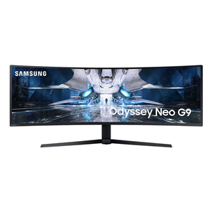 Monitorius Samsung Odyssey Neo G9, 49'', DQHD, 240 Hz, Mini LED, lenktas