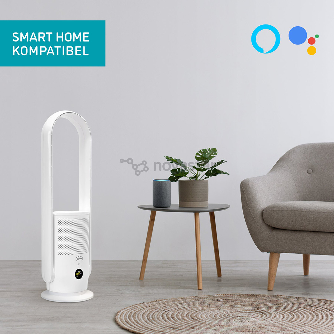 Djive Flowmate ARC Casual 2in1, baltas - Ventiliatorius - oro valytuvas