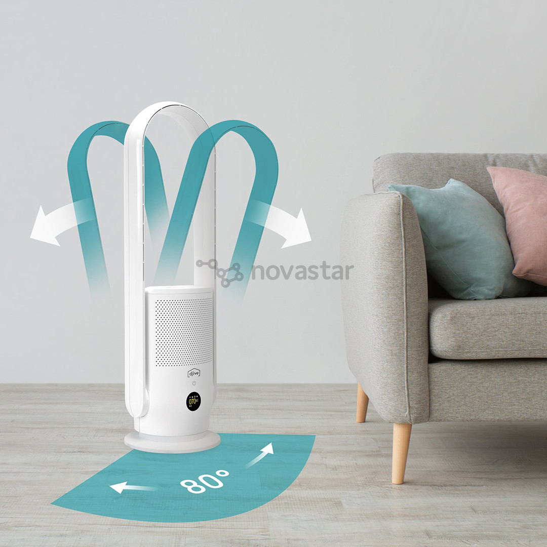 Djive Flowmate ARC Casual 2in1, baltas - Ventiliatorius - oro valytuvas