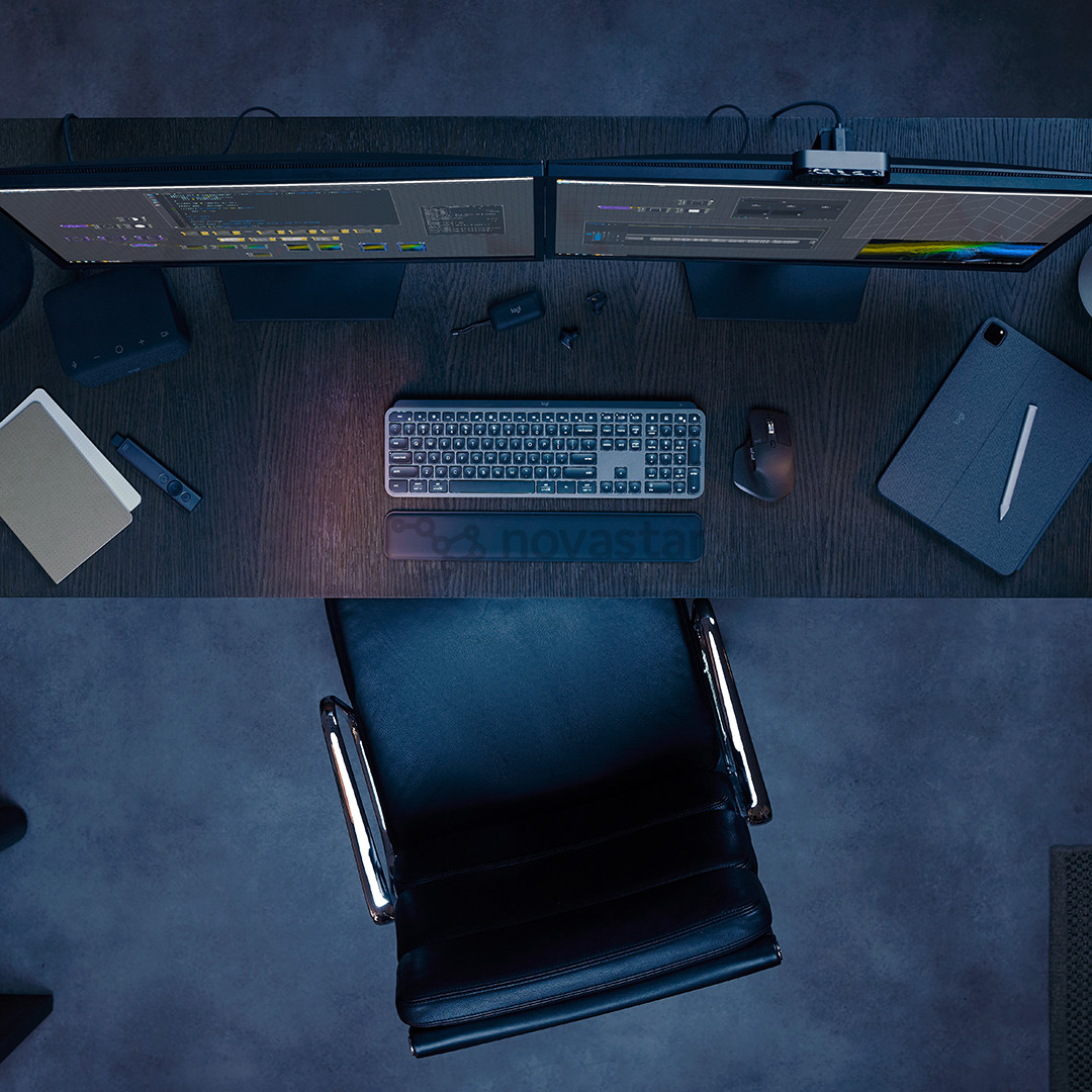 Logitech MX Keys S, SWE, tamsiai pilka - Belaidė klaviatūra