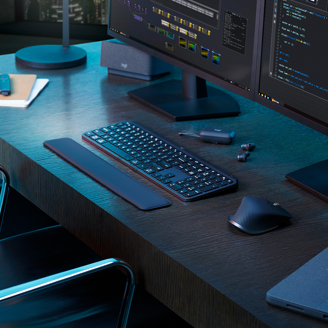 Logitech MX Keys S Combo, SWE, juoda - Belaidė klaviatūra ir pelė