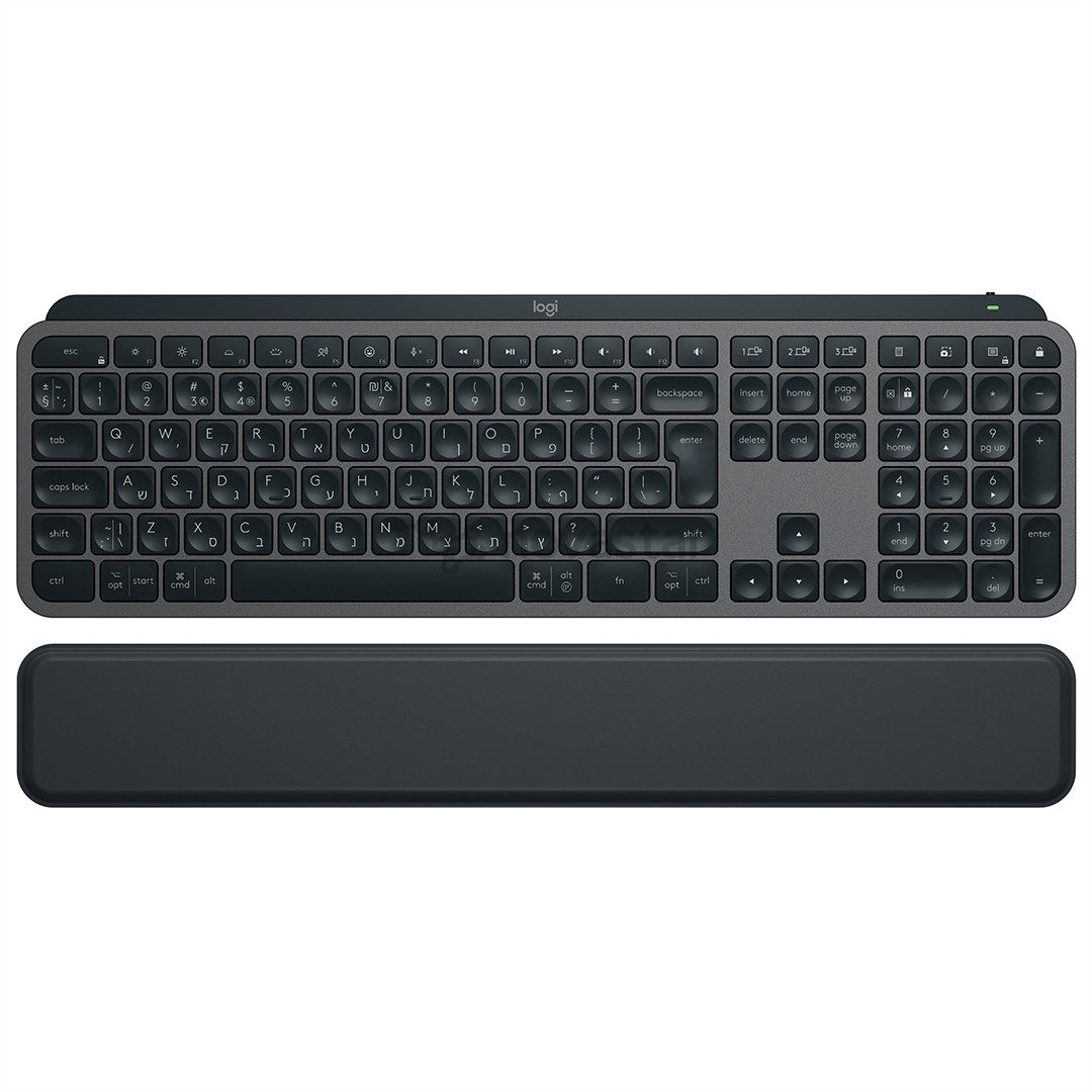 Klaviatūra Logitech MX Keys S Plus, SWE, juoda
