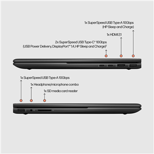 Nešiojamas kompiuteris HP ENVY 15 x360 Laptop 15-ew0003ny, 15.6'', FHD, i5, 16 GB, 512 GB, ENG