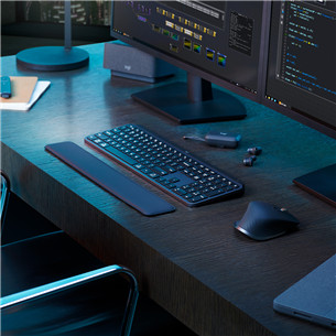 Logitech MX Keys S Plus, US, черный - Беспроводная клавиатура