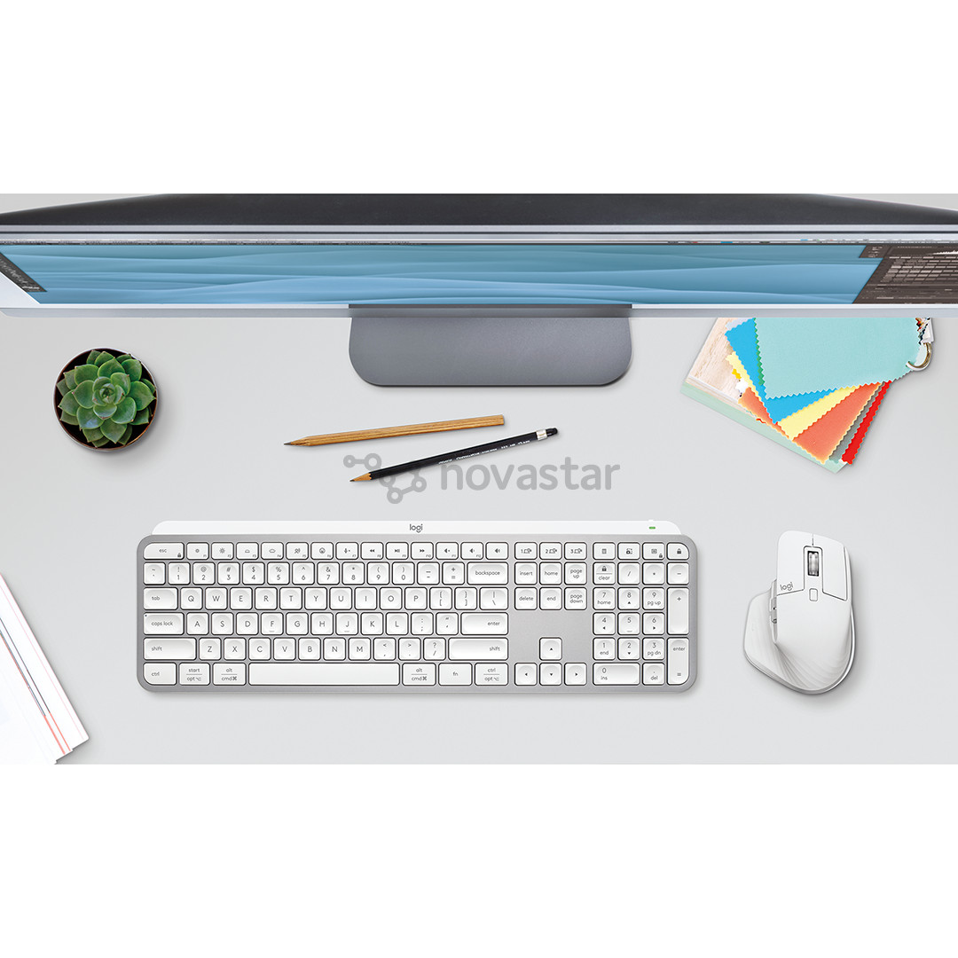 Logitech MX Keys S, US, серый - Беспроводная клавиатура