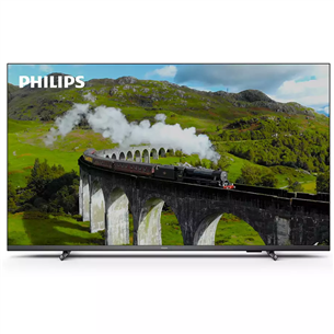 Philips 7608, 65", Ultra HD, LED LCD, feet stand, gray - TV