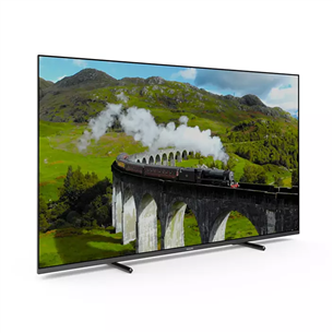 Philips 7608, 65", Ultra HD, LED LCD, боковые ножки, серый - Телевизор