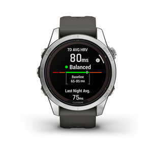 Garmin Fenix 7S Pro Solar, 42 мм, серый - Спортивные часы