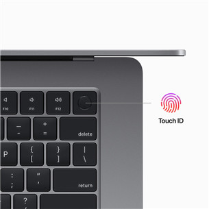 Apple MacBook Air 15" (2023), M2 8C/10C, 8 ГБ, 256 ГБ, SWE, серый космос - Ноутбук
