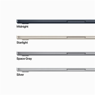 Apple MacBook Air 15" (2023), M2 8C/10C, 8 ГБ, 256 ГБ, SWE, серый космос - Ноутбук
