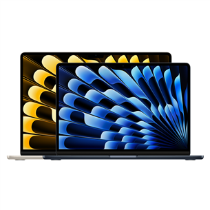 Nešiojamas kompiuteris Apple MacBook Air 15" (2023), M2 8C/10C, 8 GB, 256 GB, SWE