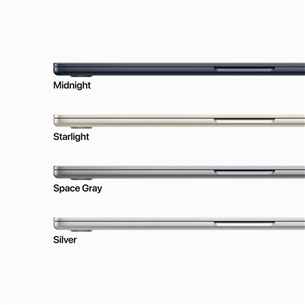 Apple MacBook Air 15" (2023), M2 8C/10C, 8 ГБ, 512 ГБ, RUS, серый космос - Ноутбук