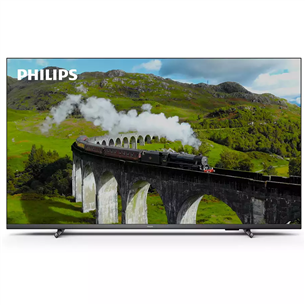 Philips 7608, 55", Ultra HD, LED LCD, боковые ножки, серый - Телевизор 55PUS7608/12