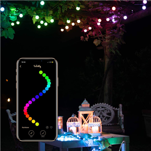 Išmaniosios lemputės Twinkly Festoon Lights 40 RGB, 20 m, black