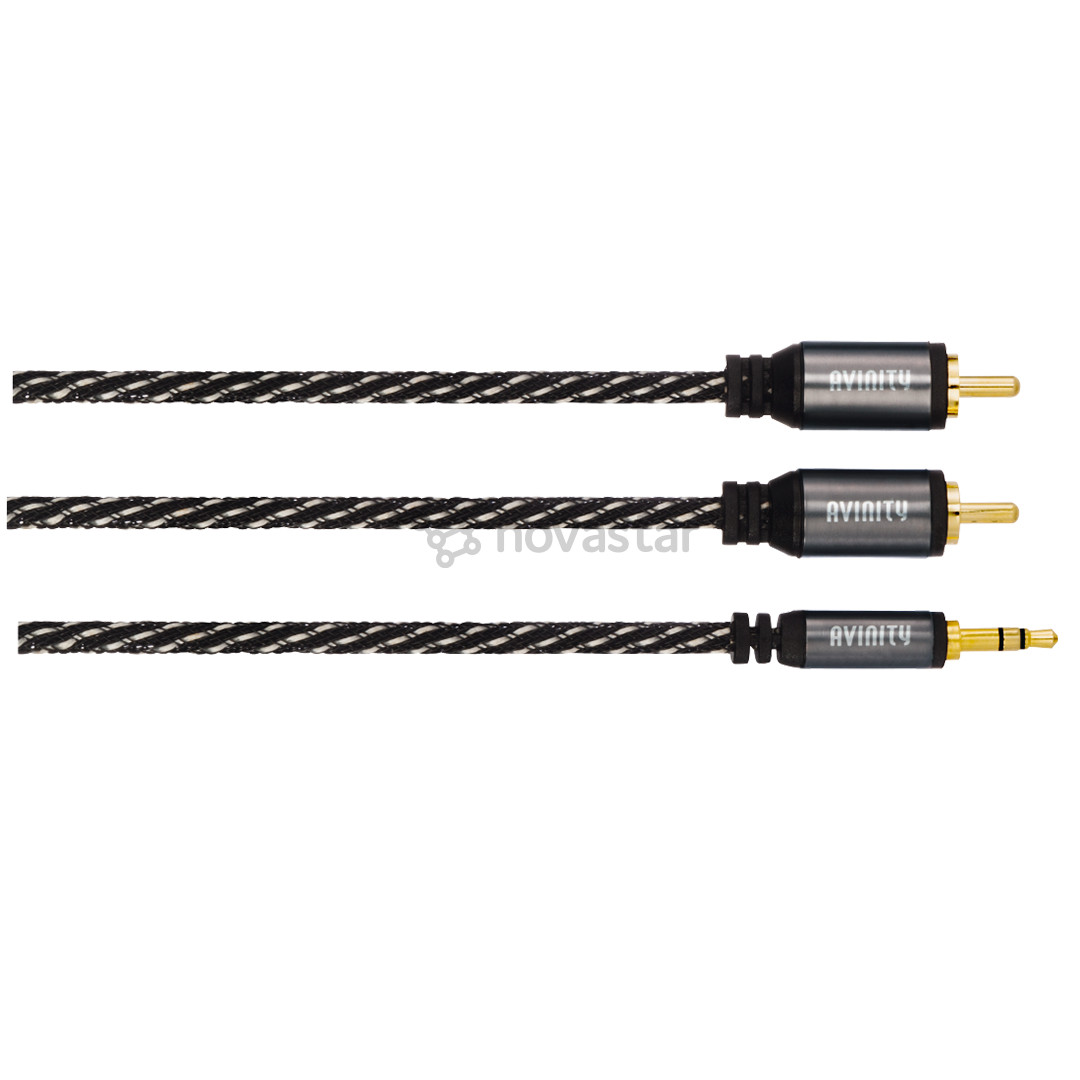 Laidas Avinity 2 RCA - 3,5mm, 1.5 m, black/gray