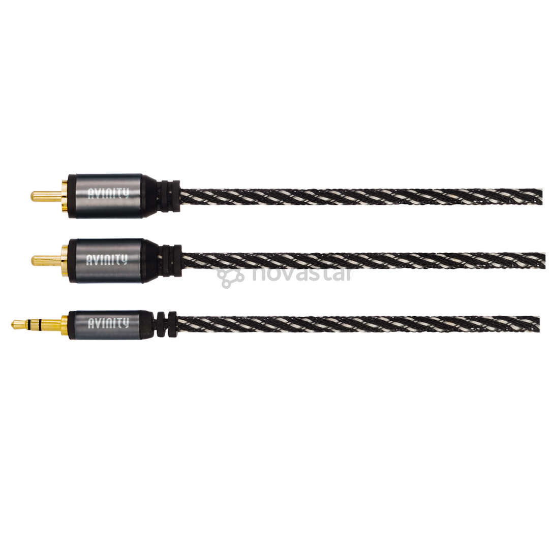 Laidas Avinity 2 RCA - 3,5mm, 1.5 m, black/gray