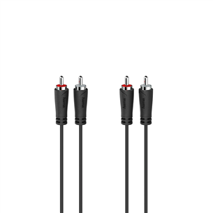 Laidas Hama Audio Cable, 2 RCA - 2 RCA, 1.5 m, black 00205257