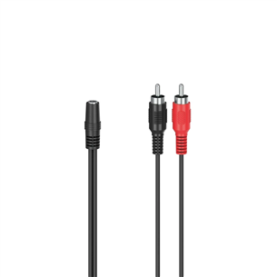 Adapteris Hama  3,5 mm - RCA, black