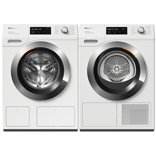 Miele, 9 кг + 9 кг - Стиральная машина + сушильная машина WEI875WCS+TEL795WPE