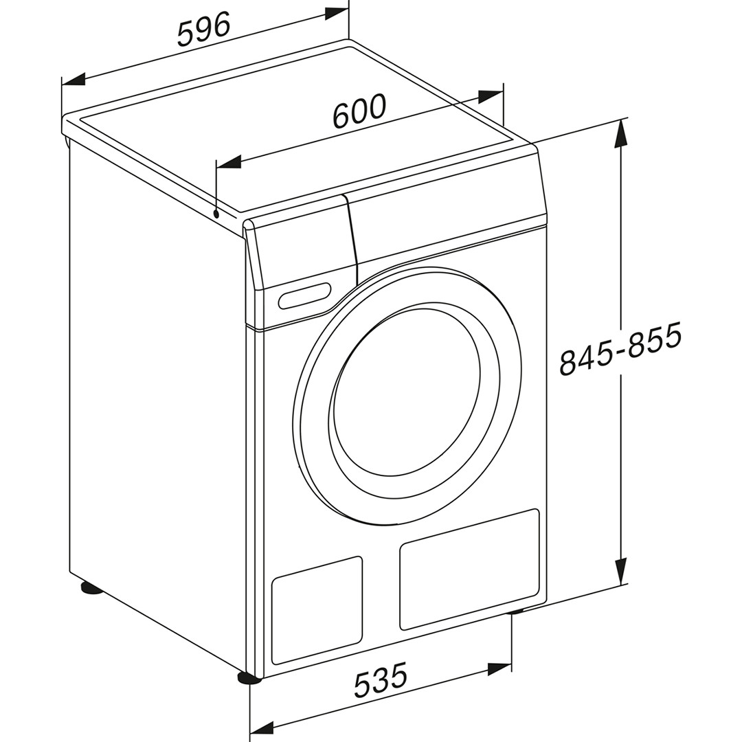 Miele, WPS, 9 kg, depth 63.6 cm, 1600 rpm - Front Load Washing Machine