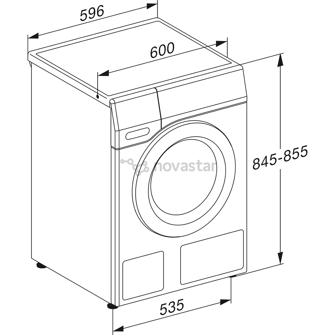 Miele, WPS, 9 kg, depth 63.6 cm, 1600 rpm - Front Load Washing Machine