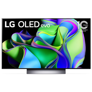 LG OLED evo C3, 48'', Ultra HD, OLED, центральная подставка, серый - Телевизор OLED48C32LA.AEU