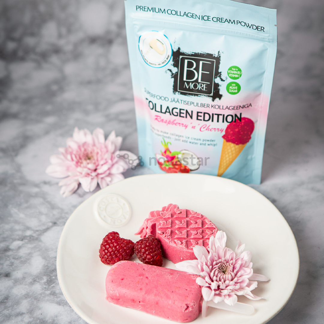 Ledų milteliai Be More Collagen Edition Raspberry 'n' Cherry, 200 g