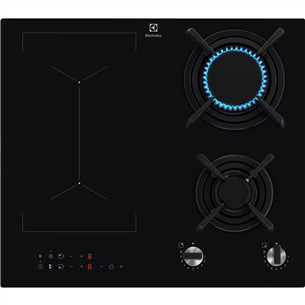 Electrolux KDI641723K, plotis 60 cm, juoda - Įmontuojama indukcinė ir dujinė kaitlentė