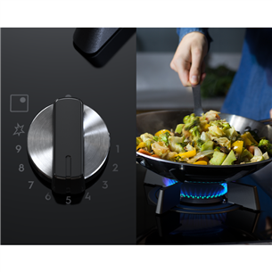 Electrolux, width 60 cm, black - Built-in Induction & Gas Hob