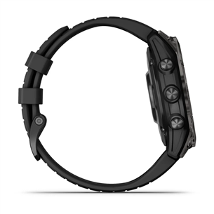 Garmin epix Pro (Gen 2) Sapphire, 47 mm, dark gray / black silicone band - Sports watch