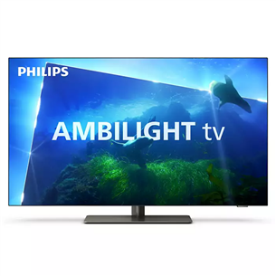 Philips OLED818, 48", OLED, Ultra HD, центральная подставка, серый - Телевизор