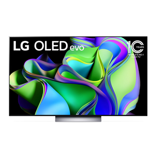 LG OLED evo C3, 55'', Ultra HD, OLED, central stand, gray - Televizorius OLED55C32LA.AEU